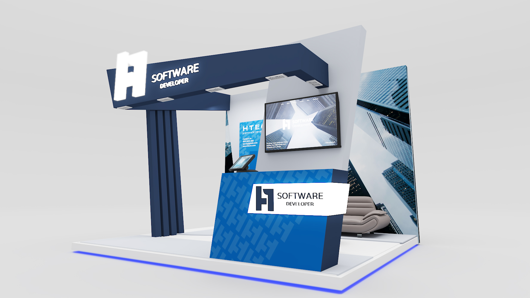 Stand Ilustrativo – Projetos 3D | Differentt Lab